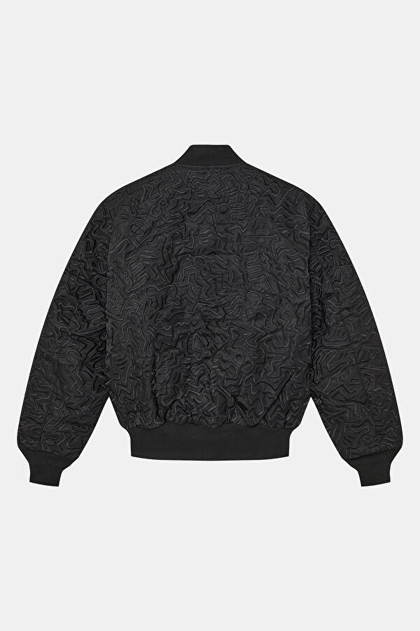 X Keith Haring Black Zip-Up Men's Jacket 2