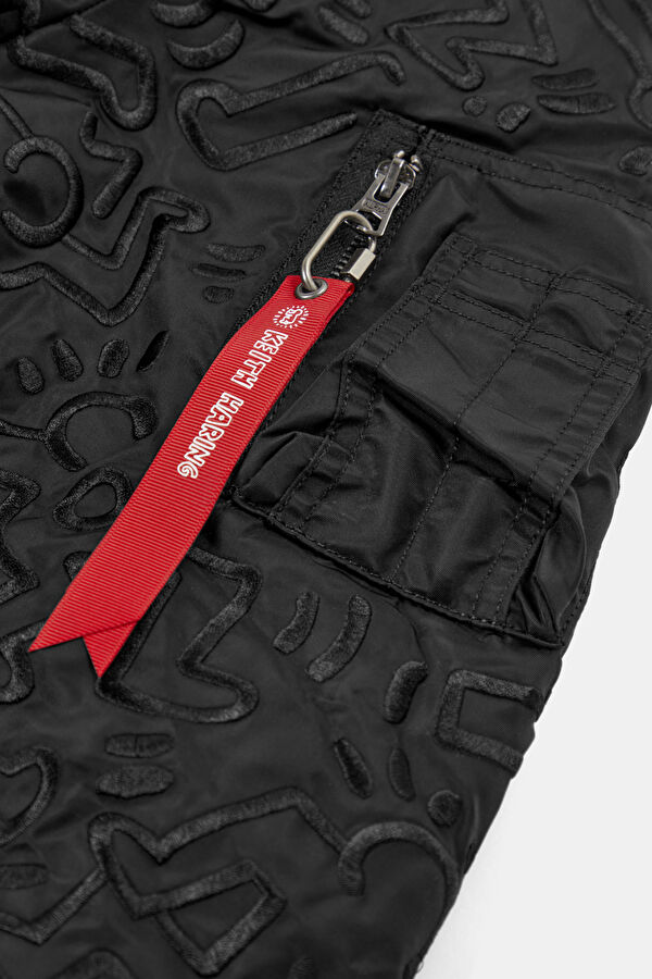 X Keith Haring Black Zip-Up Men's Jacket 6