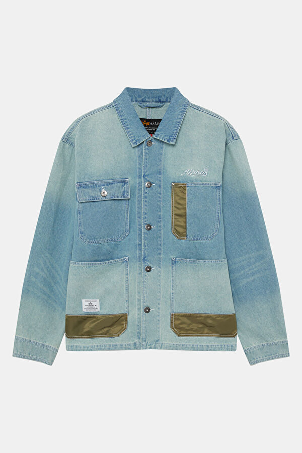 Indigo Zip-Up Men's Jacket