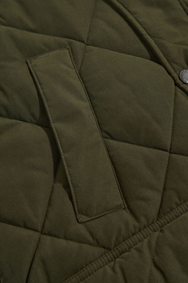 Modern Bedale Quilted Khaki Men's Coat 5
