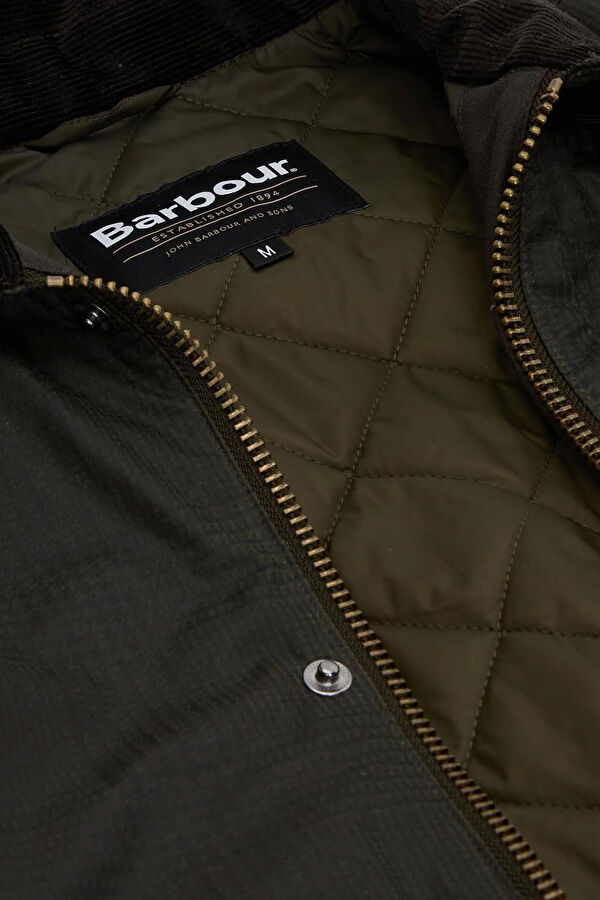Modern Beaufort Check Wax Khaki Men's Jacket 2