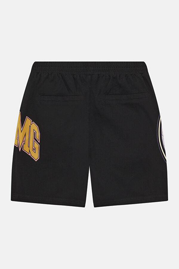 Black Printed Men's Shorts 2
