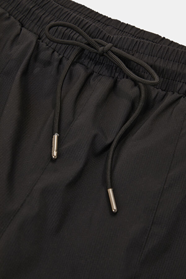 Relax Fit Black Straight Men's Pants 3