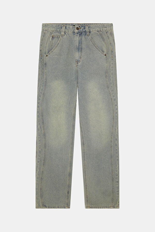 Relax Fit Indigo Straight Jean Men's Trousers