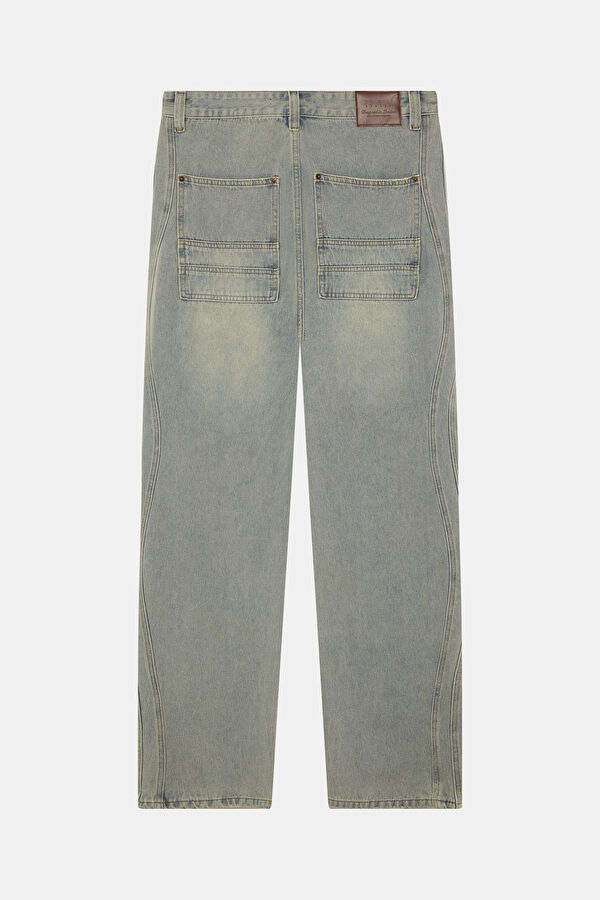 Relax Fit Indigo Straight Jean Men's Trousers 2