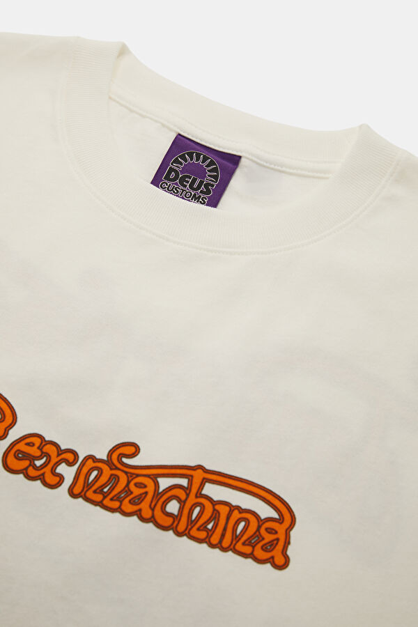 Relax Fit Ecru Crew Neck Printed Men's T-Shirt 6