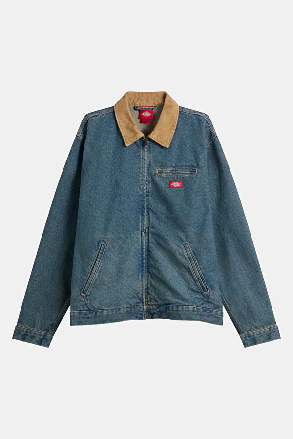 Indigo Zip-Up Men's Jacket