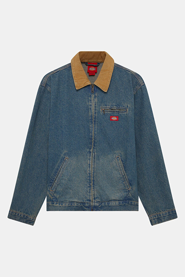 Indigo Zip-Up Men's Jacket