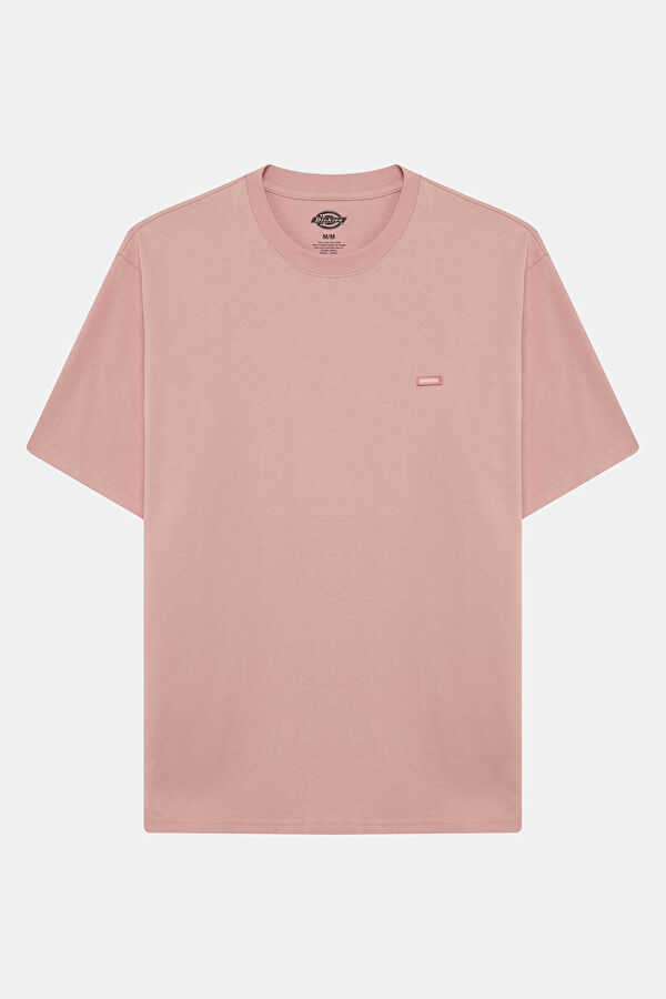 Relax Fit Pink Crew Neck Printed Men's T-Shirt