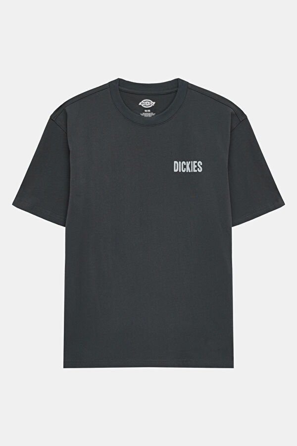 Relax Fit Grey Crew Neck Printed Men's T-Shirt