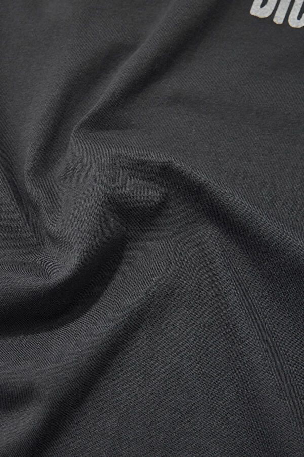 Relax Fit Grey Crew Neck Printed Men's T-Shirt 4