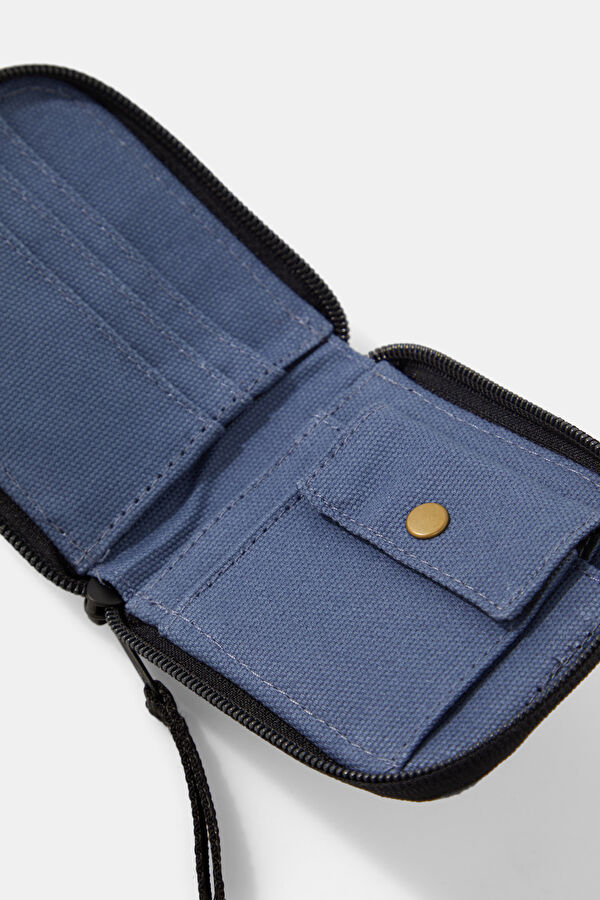 Duck Canvas Blue Wallet 5