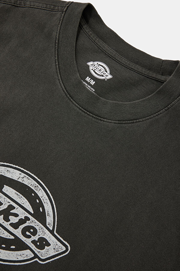 Relax Fit Anthracite Crew Neck Printed Men's T-Shirt 3