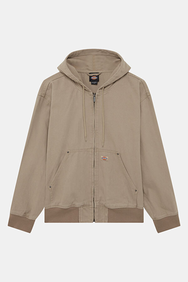 Beige Zip-Up Men's Jacket
