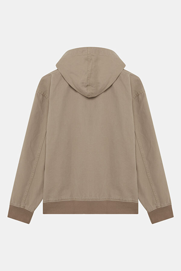 Beige Zip-Up Men's Jacket 2