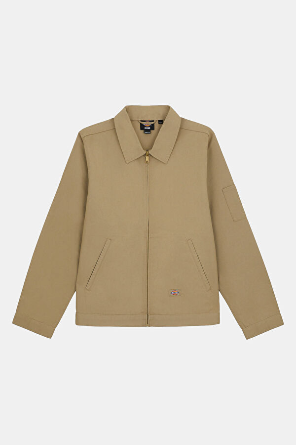 Beige Zip-Up Men's Jacket