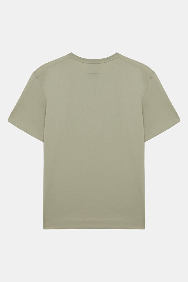 Relax Fit Light Green Crew Neck Men's T-Shirt 2