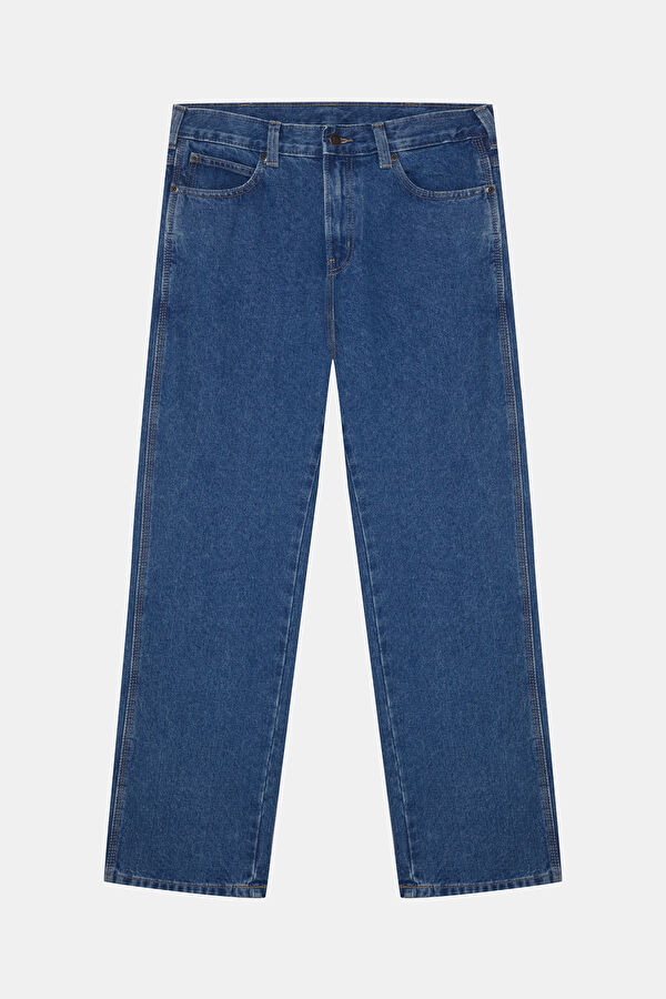 Relax Fit Blue Wide Leg Men's Jeans