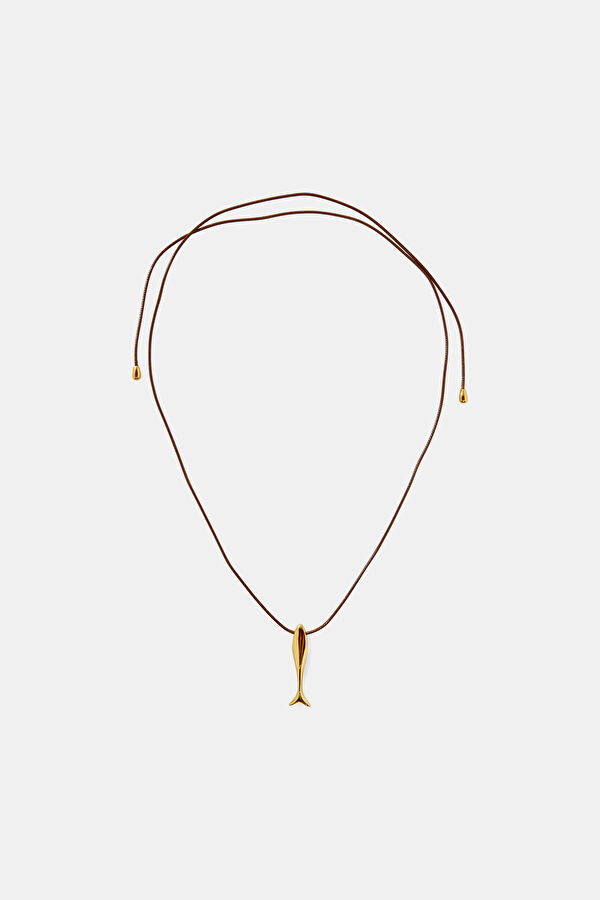 Minnow Wrap Gold Plated Necklace 5