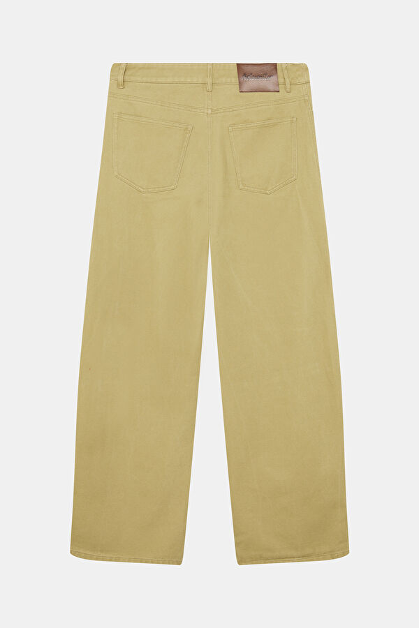 Khaki Wide Leg Women's Pants 2