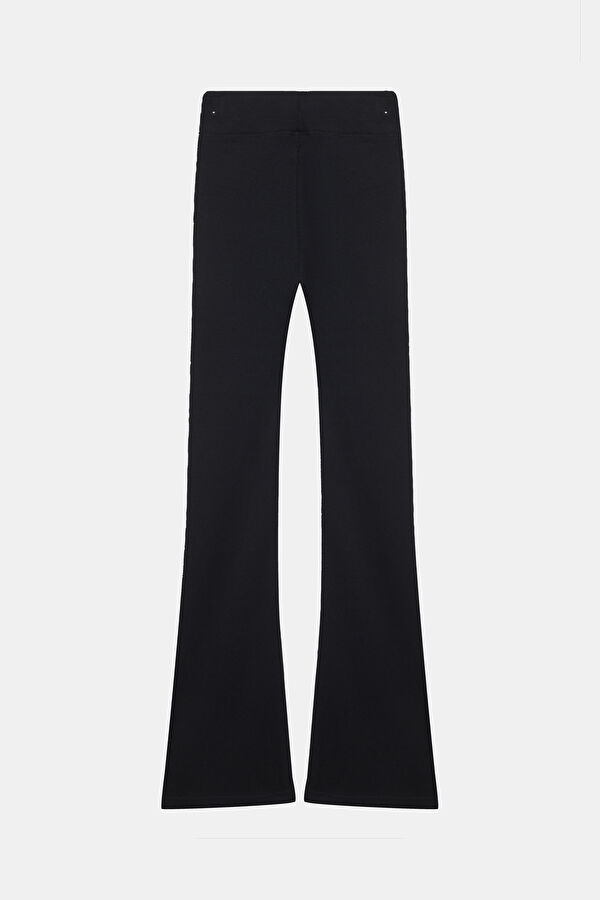 Brooklyn Essentials Siyah Bol Paça Kadın Spor Pantolon 2