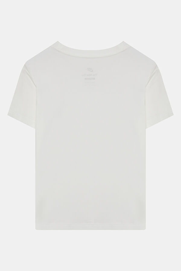 Sportswear Chill Beyaz O Yaka Kadın T-Shirt 2