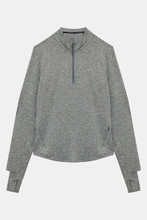 Swift Gri Melanj V Yaka Kadın Sweatshirt