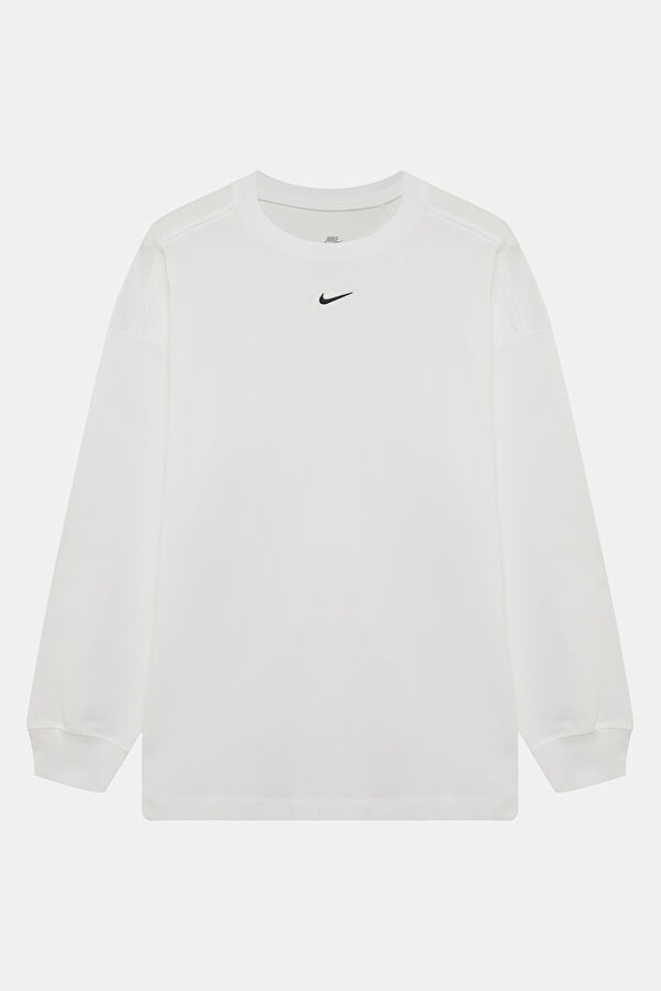 Sportswear Essential Beyaz O Yaka Kadın T-Shirt