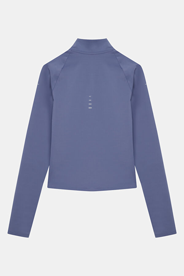 Swift Lacivert Dik Yaka Kadın Sweatshirt 2