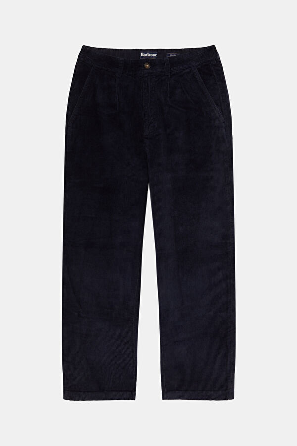 Stretch Cord Relax Kalıp Lacivert Comfort Fit Pamuk Elastan Erkek Pantolon