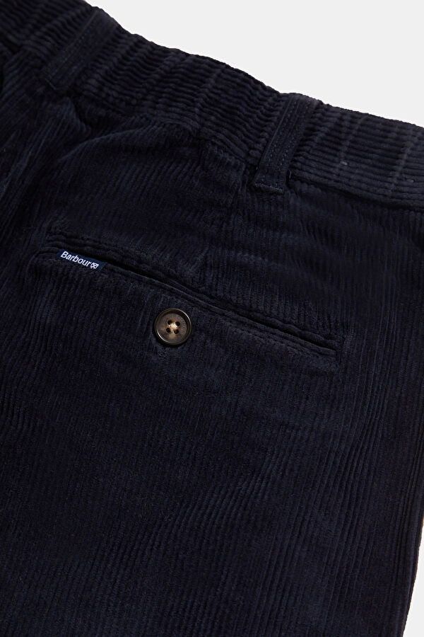 Stretch Cord Relax Kalıp Lacivert Comfort Fit Pamuk Elastan Erkek Pantolon 8