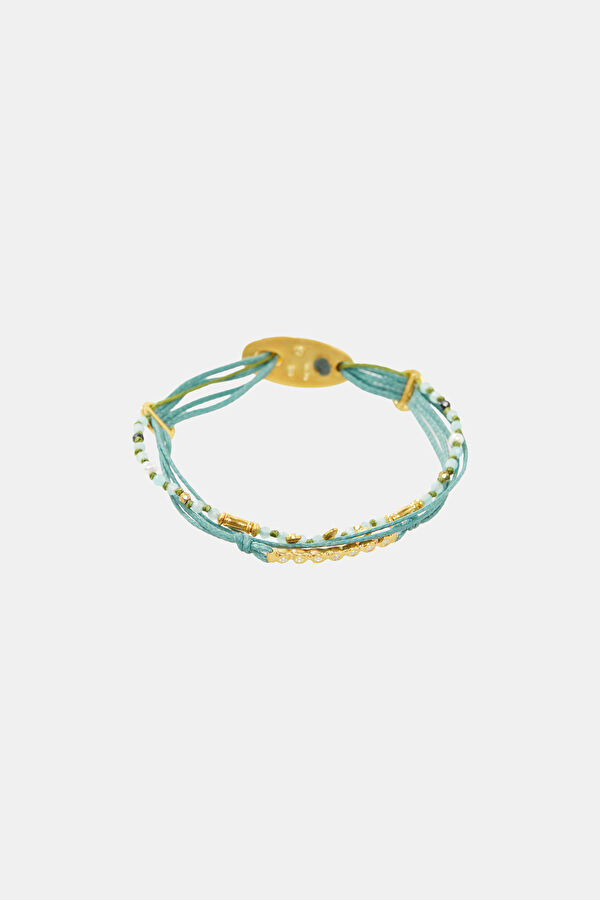 Khaki Gold Plated Bracelet