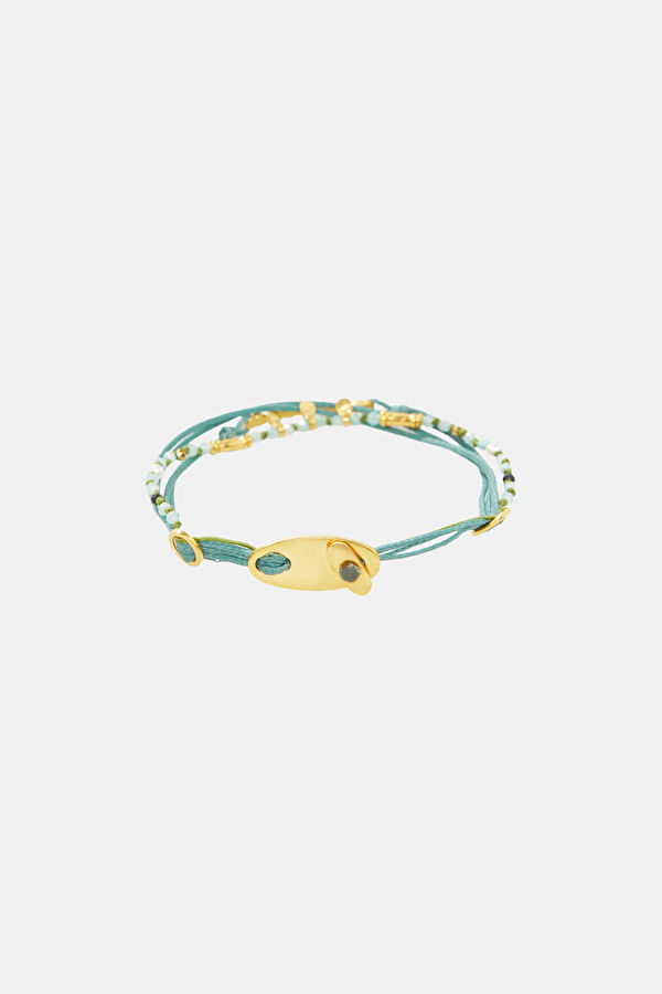 Khaki Gold Plated Bracelet 2