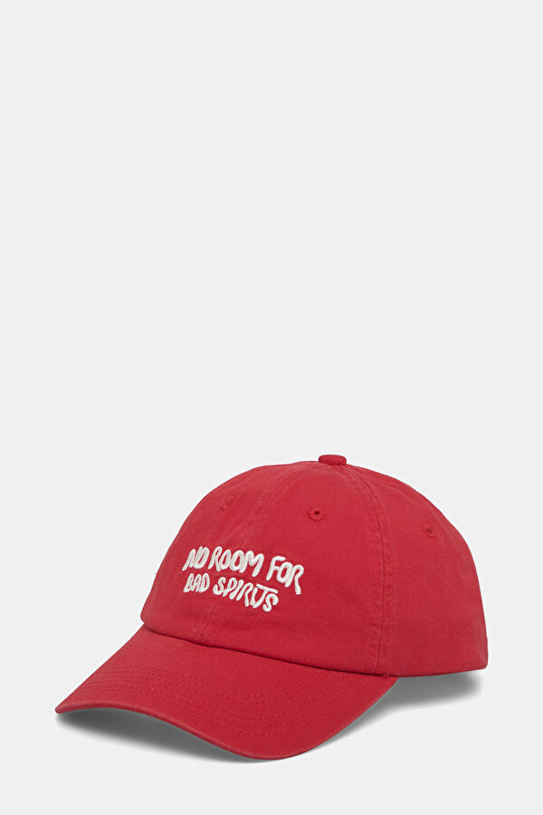 Red Embroidered Hat