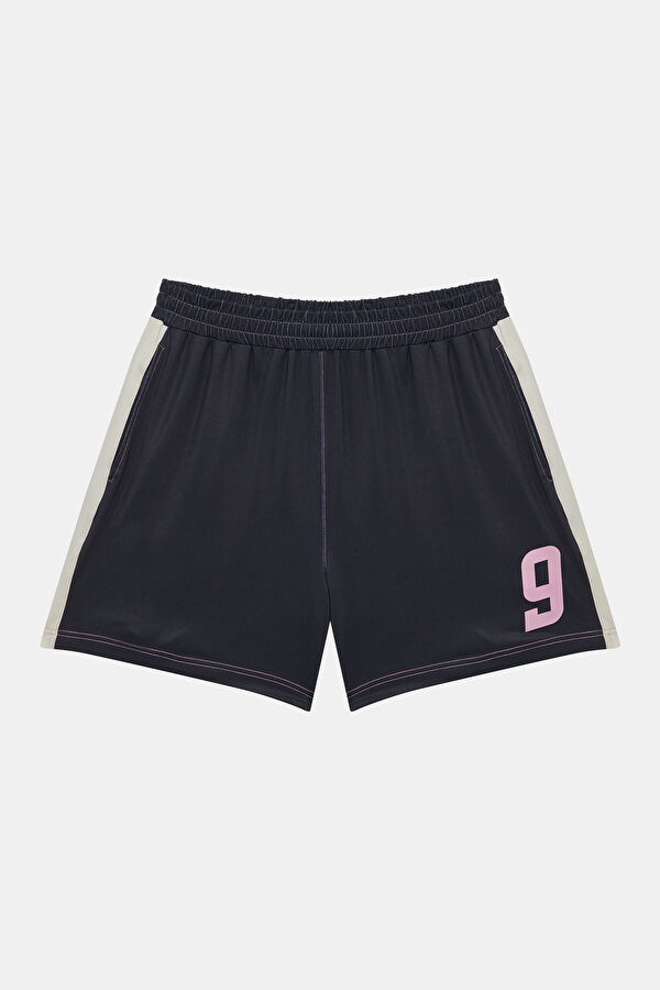 Black Printed Organic Cotton Men's Shorts