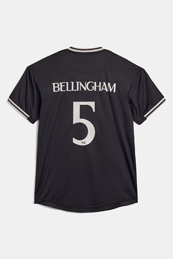 Relax Kalıp Siyah Bisiklet Yaka Nakışlı Erkek T-Shirt 2