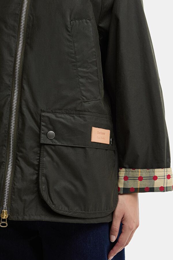 X Paul Smith Bedale Wax Haki Kadın Kaban 6