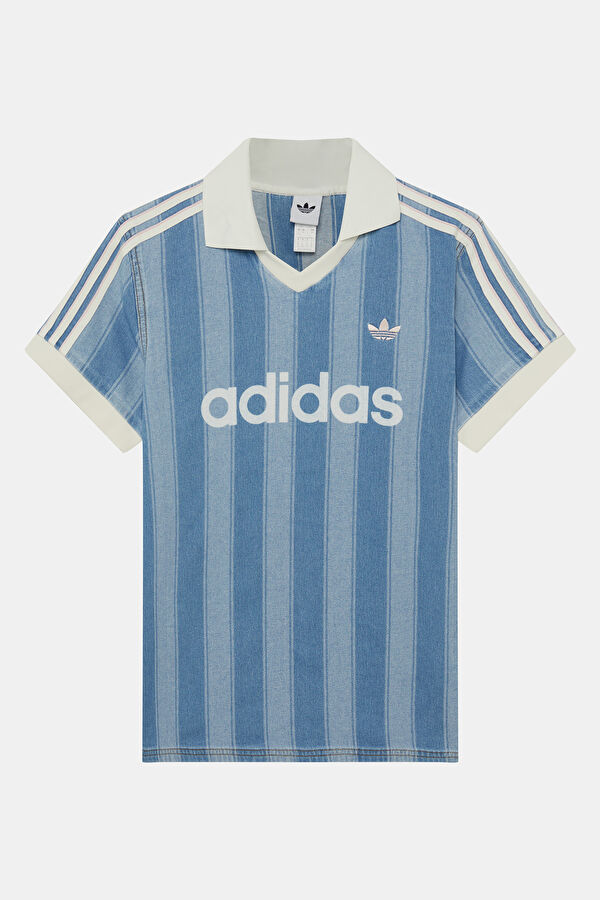 Mavi Polo Yaka Kadın T-Shirt