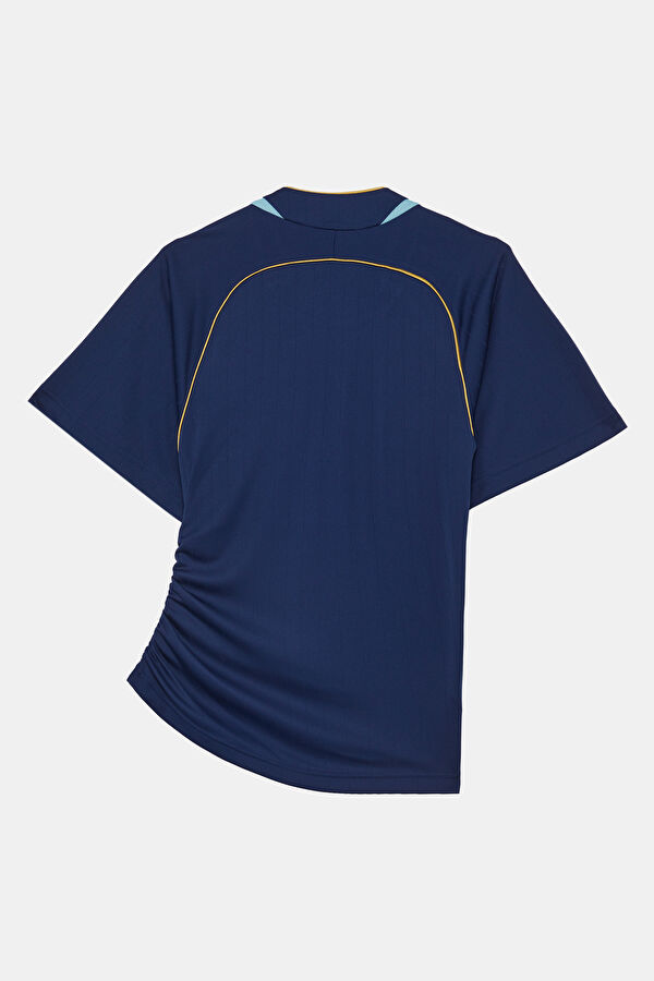 Lacivert Polo Yaka Kadın T-Shirt 2