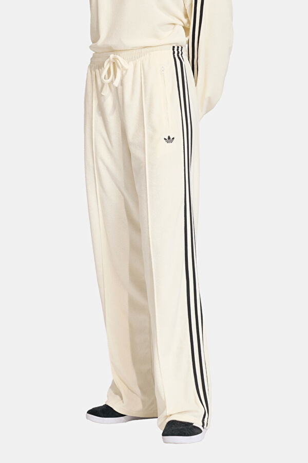 Beyaz Bol Paça Kadın Spor Pantolon 2