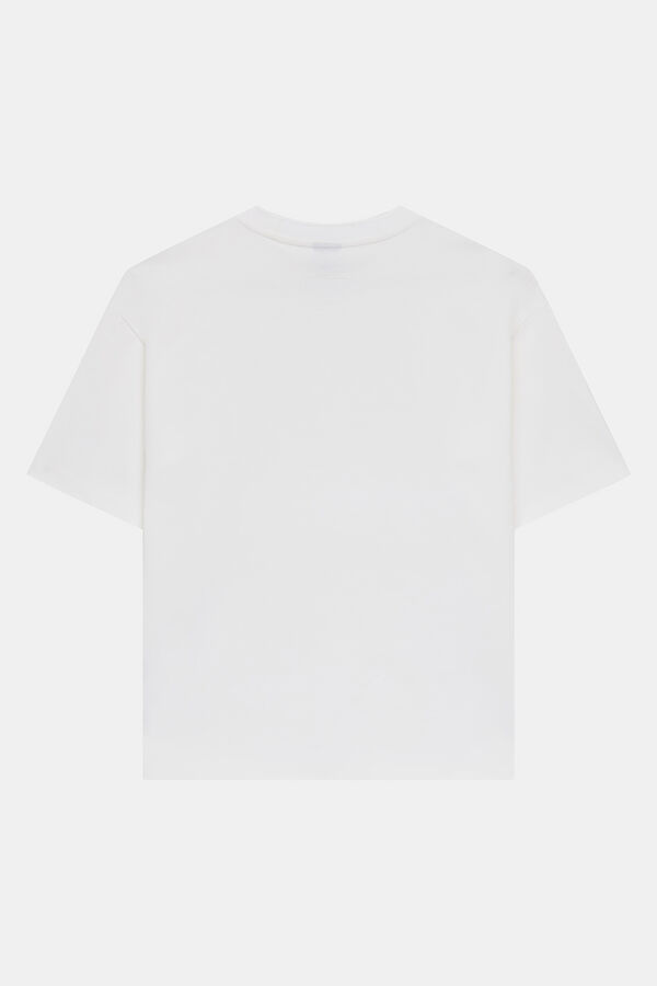 Beyaz O Yaka Kadın T-Shirt 5