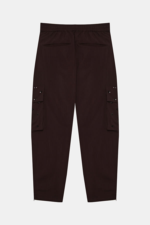 Bordo Regular Kadın Pantolon 5