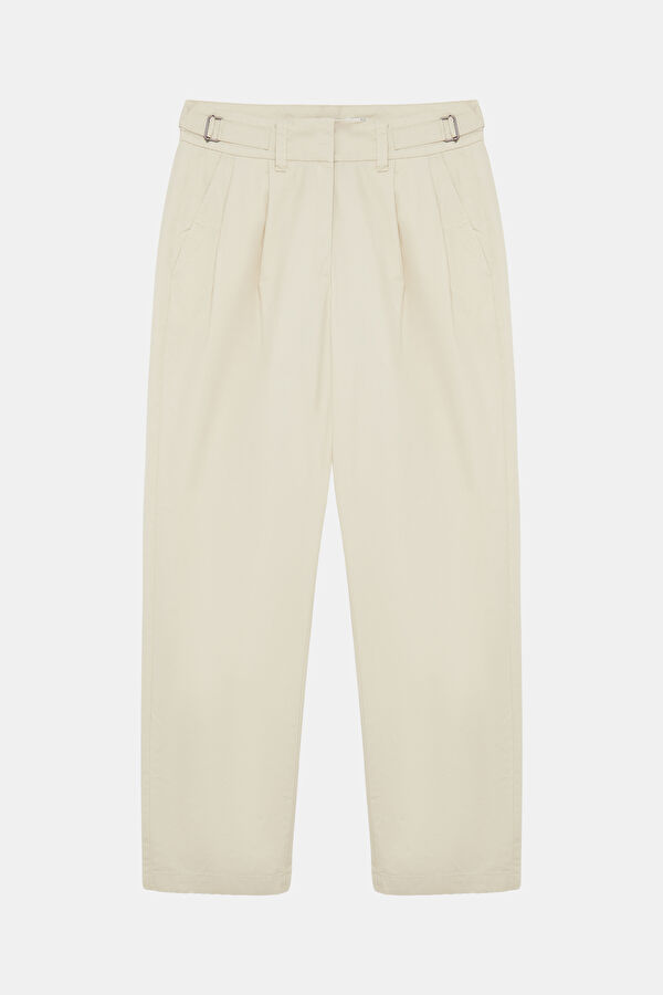 Cream Straight Women's Pants 4