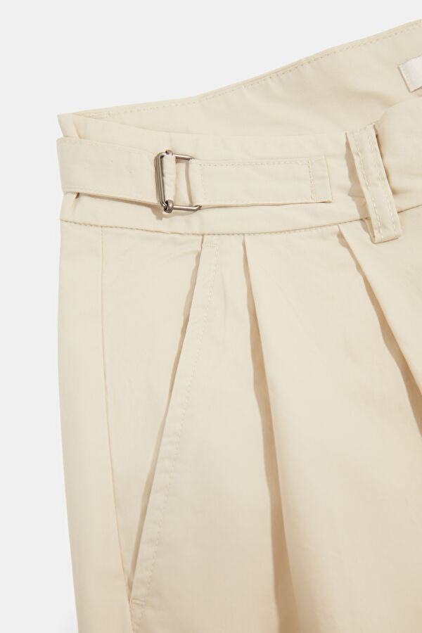 Cream Straight Women's Pants 7