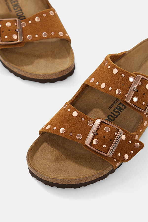 Arizona Vl Rivets Tan Women's Slippers 4