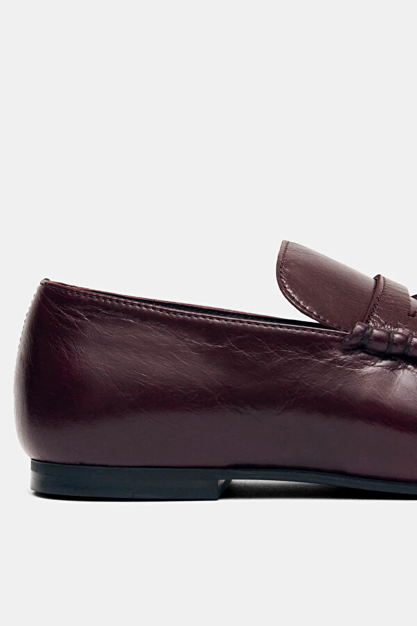 Aven Rift Leather Bordo Kadın Ayakkabı 4