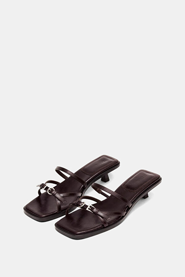 Liko Rift Leather Dark Brown Women's Sandals 2