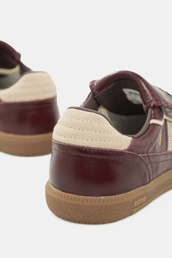 Tb.490 Club Onix Deep Bordo Leather Kadın Spor Ayakkabı 5