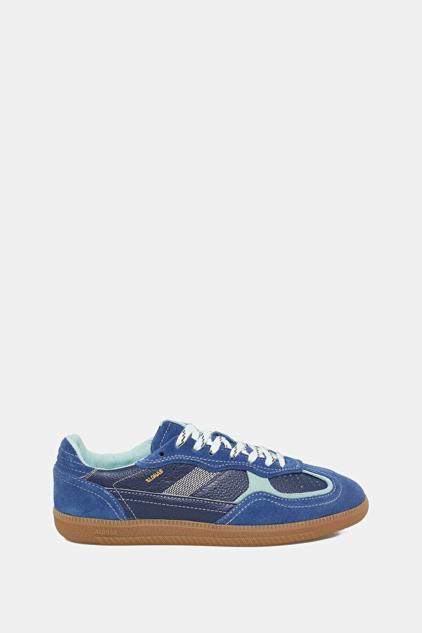 Tb.490 Rife Grain Leather Dark Blue Women's Sneakers