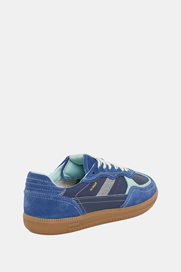Tb.490 Rife Grain Leather Dark Blue Women's Sneakers 3